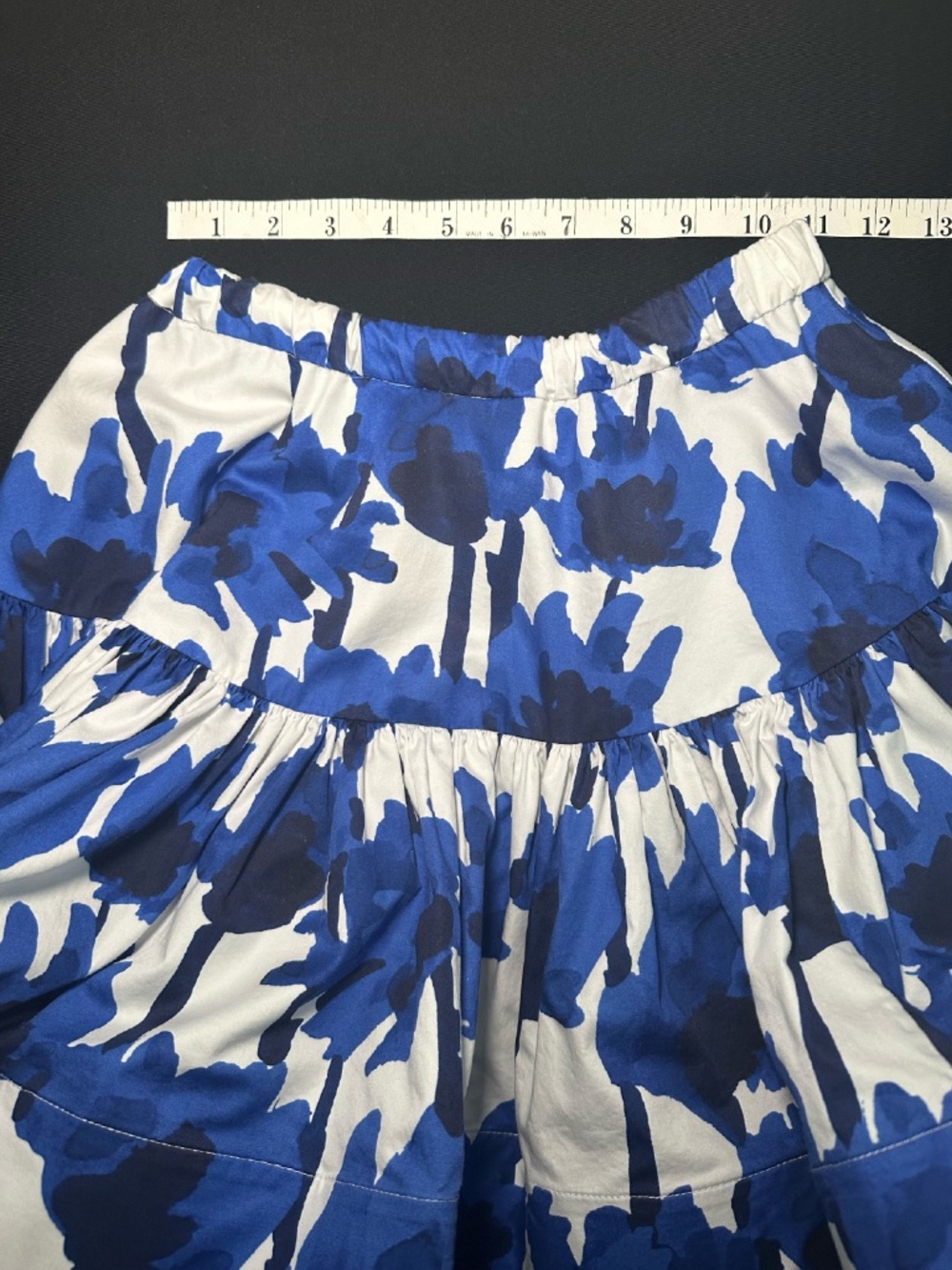 JASON WU PRINTED MINI RUFFLE SKIRT W ELASTIC BAND - Picture 12 of 13